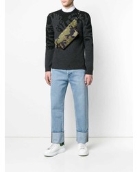 Мужская оливковая поясная сумка от Valentino