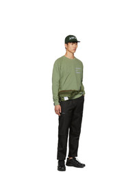 Мужская оливковая поясная сумка от Satisfy