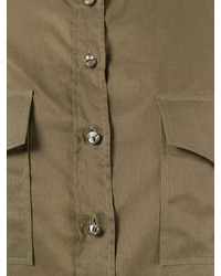 Женская оливковая рубашка с вышивкой от Ballantyne