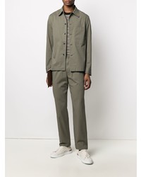 Мужская оливковая рубашка с длинным рукавом от Barena