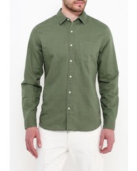 Мужская оливковая рубашка с длинным рукавом от Gap