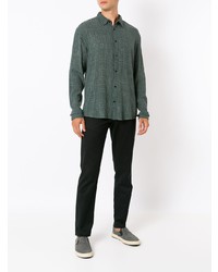 Мужская оливковая рубашка с длинным рукавом от OSKLEN