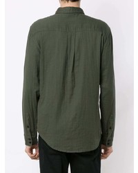 Мужская оливковая рубашка с длинным рукавом от OSKLEN