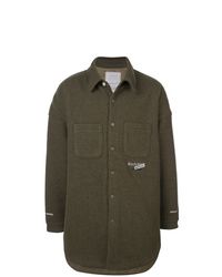 Мужская оливковая рубашка с длинным рукавом от Readymade