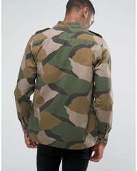 Мужская оливковая рубашка с длинным рукавом от Asos