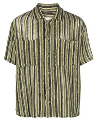 Мужская оливковая рубашка с коротким рукавом от Andersson Bell