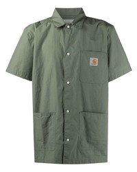 Мужская оливковая рубашка с коротким рукавом от Carhartt WIP