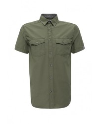 Мужская оливковая рубашка с коротким рукавом от Modis