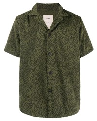 Мужская оливковая рубашка с коротким рукавом от OAS Company