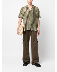 Мужская оливковая рубашка с коротким рукавом от Andersson Bell