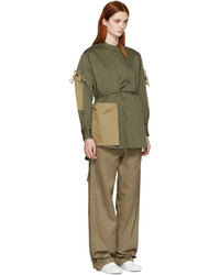 Женская оливковая рубашка от Ports 1961