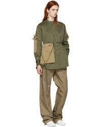 Женская оливковая рубашка от Ports 1961