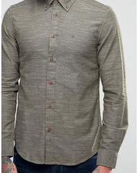 Мужская оливковая рубашка от Wrangler