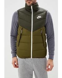 Мужская оливковая стеганая куртка без рукавов от Nike