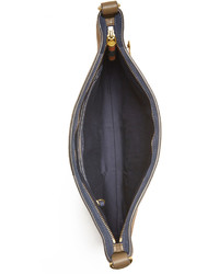 Женская оливковая сумка из плотной ткани от Tory Burch