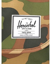 Оливковая сумка почтальона из плотной ткани с камуфляжным принтом от Herschel Supply Co.