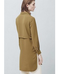 Оливковая туника от Mango