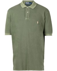Мужская оливковая футболка-поло в сеточку от Polo Ralph Lauren