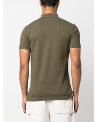 Мужская оливковая футболка-поло с вышивкой от Polo Ralph Lauren