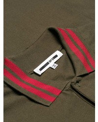 Мужская оливковая футболка-поло от McQ Alexander McQueen