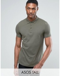 Мужская оливковая футболка-поло от Asos