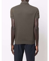 Мужская оливковая футболка-поло от Lardini