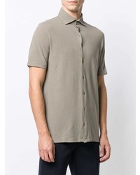 Мужская оливковая футболка-поло от Dell'oglio