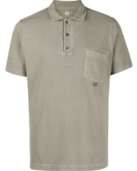Мужская оливковая футболка-поло от C.P. Company