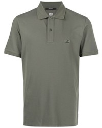 Мужская оливковая футболка-поло от C.P. Company