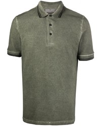 Мужская оливковая футболка-поло от Canali