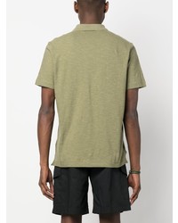 Мужская оливковая футболка-поло от Calvin Klein