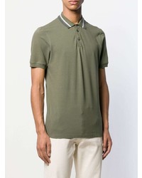 Мужская оливковая футболка-поло от Brunello Cucinelli