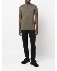 Мужская оливковая футболка-поло от Aspesi