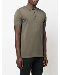 Мужская оливковая футболка-поло от Aspesi