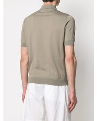 Мужская оливковая футболка-поло от Dell'oglio