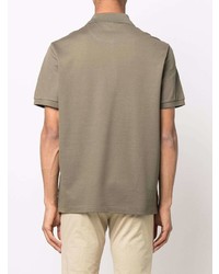 Мужская оливковая футболка-поло от Brioni