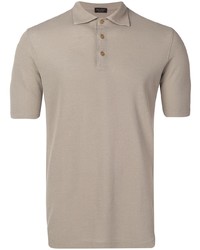 Мужская оливковая футболка-поло от Dell'oglio
