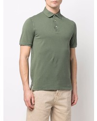 Мужская оливковая футболка-поло от Fedeli