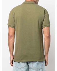 Мужская оливковая футболка-поло от MAISON KITSUNÉ