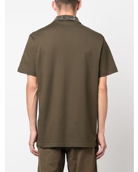Мужская оливковая футболка-поло от Versace