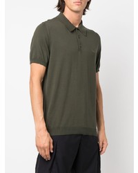 Мужская оливковая футболка-поло от Woolrich