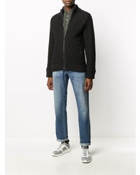 Мужская оливковая футболка-поло от Z Zegna