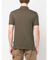 Мужская оливковая футболка-поло от BOSS