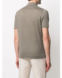 Мужская оливковая футболка-поло от Brunello Cucinelli