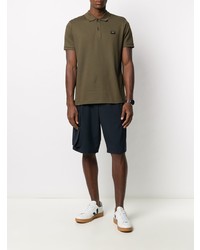 Мужская оливковая футболка-поло от Paul & Shark