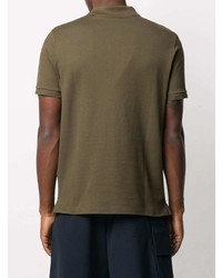 Мужская оливковая футболка-поло от Paul & Shark