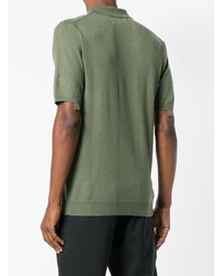 Мужская оливковая футболка-поло от Matthew Miller