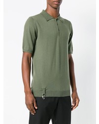 Мужская оливковая футболка-поло от Matthew Miller