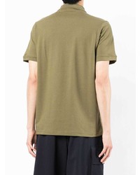 Мужская оливковая футболка-поло от N°21