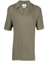 Мужская оливковая футболка-поло от Nn07